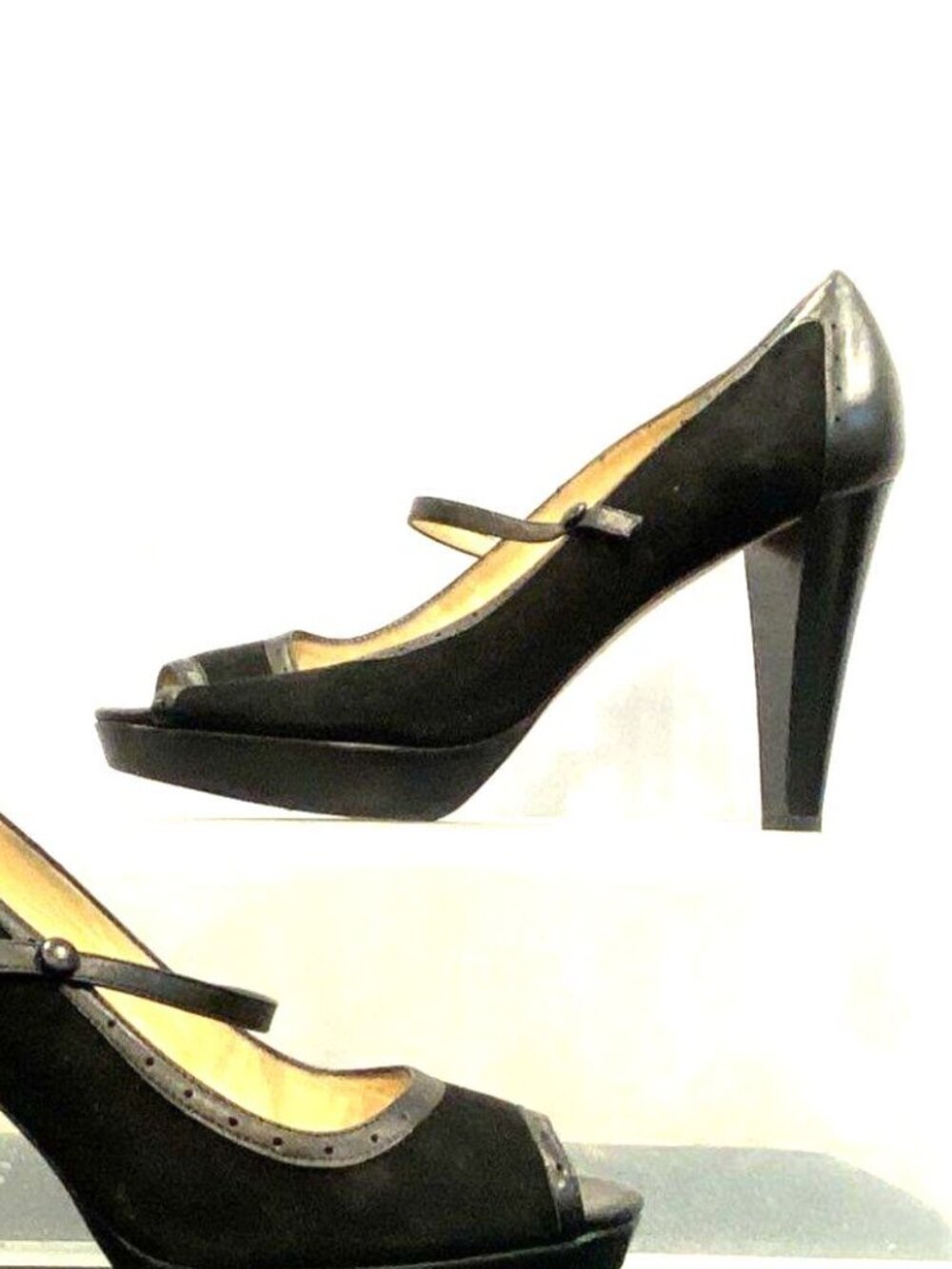 Kate Spade Black Peep Toe Pumps - Size 9